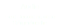 Audio Field Recording ohne Störgeräusche